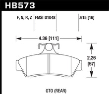 Load image into Gallery viewer, Hawk 04-06 Pontaic GTO HPS 5.0 Rear Brake Pads