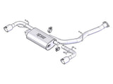 Borla 03-09 Mazda RX-8 1.3L Single Round Rolled Angle-Cut Cat-Back Exhaust