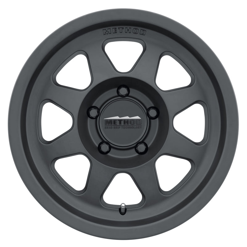 Method MR701 16x8 0mm Offset 5x120 72.6mm CB Matte Black Wheel