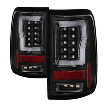 Load image into Gallery viewer, Spyder 04-08 Ford F-150 Projector Tail Lights - Light Bar DRL LED - Black ALT-YD-FF15004V2-LBLED-BK