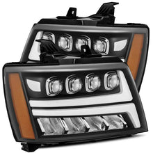 Load image into Gallery viewer, AlphaRex 07-13 Chevy Avalanche NOVA LED Proj Headlights Plank Style Matte Black w/Activ Light/DRL