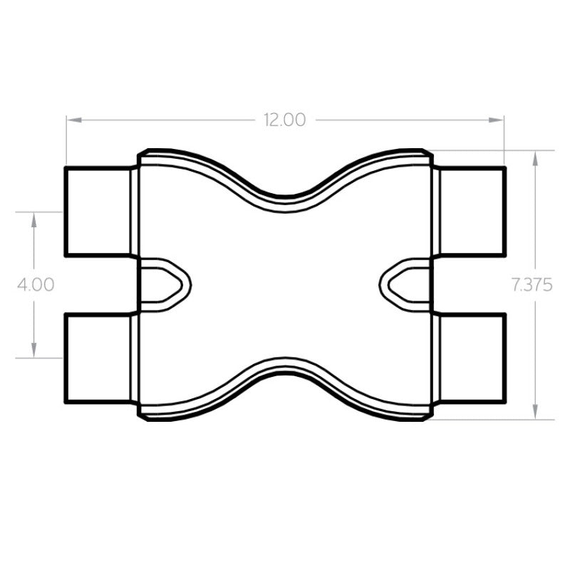 MagnaFlow Smooth Trans X 2.25/2.25 X 12 SS