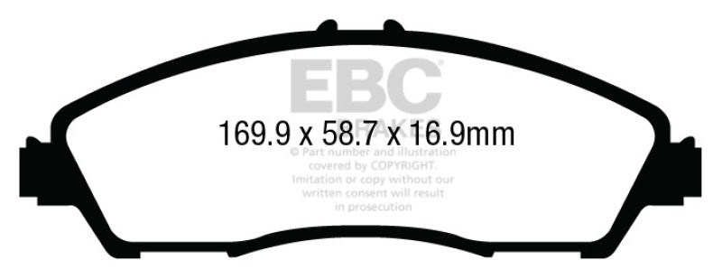 EBC 14+ Acura MDX 3.5 Ultimax2 Front Brake Pads