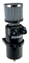Load image into Gallery viewer, Moroso Dual Inlet -8AN Billet Breather Tank Catch Can - Black