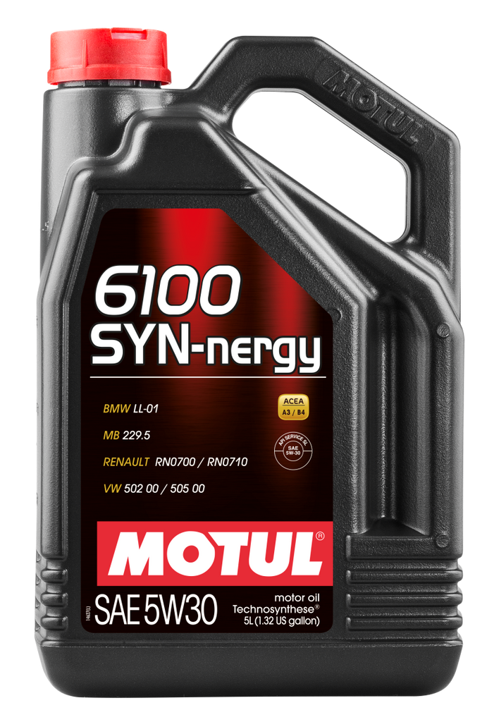 Motul 5L Technosynthese Engine Oil 6100 SYN-NERGY 5W30 - VW 502 00 505 00 - MB 229.5