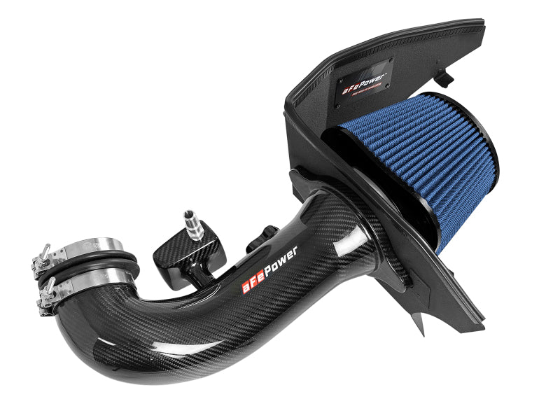 aFe 19-20 GM Trucks 5.3L/6.2L Track Series Carbon Fiber Cold Air Intake System With Pro 5R Filters