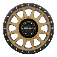 Load image into Gallery viewer, Method MR305 NV 20x9 +18mm Offset 8x6.5 130.81mm CB Method Bronze/Black Street Loc Wheel