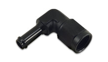 Load image into Gallery viewer, Vibrant -6AN to 3/8in Hose Barb 90 Degree Adapter - Anodized Black