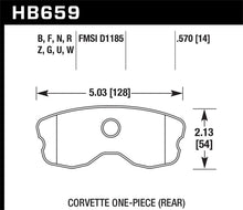 Load image into Gallery viewer, Hawk 06-10 Chevy Corvette (Improved Pad Design) Rear HPS Sreet Brake Pads