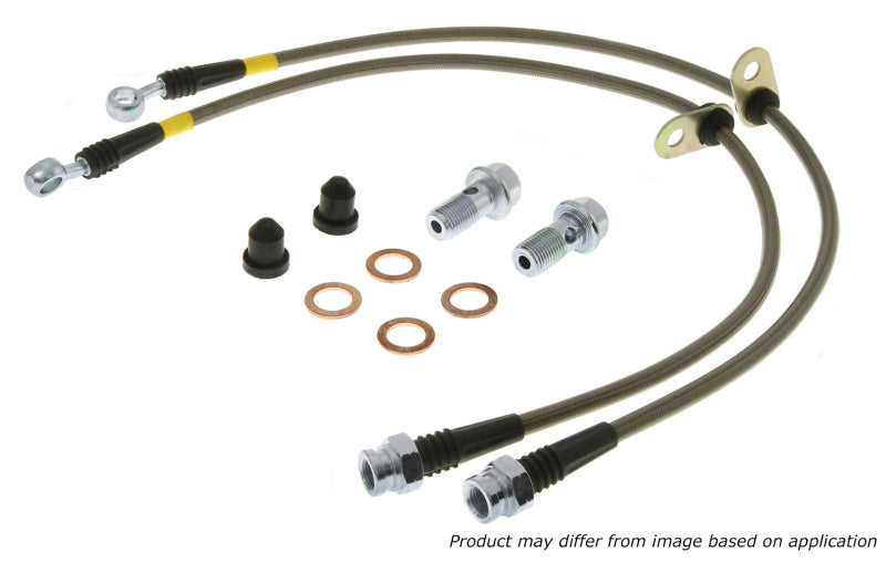 StopTech 2013-2014 Ford Focus ST Stainless Steel Rear Brake Lines