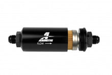 Load image into Gallery viewer, Aeromotive In-Line Filter - (AN -8 Male) 10 Micron Fabric Element Bright Dip Black Finish