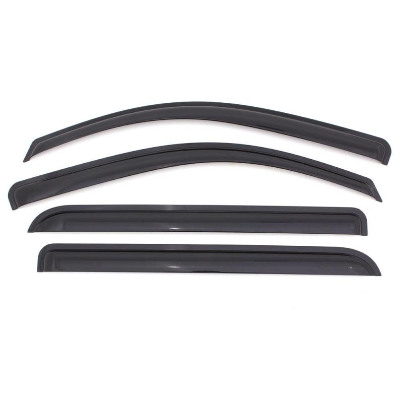 AVS 05-15 Toyota Tacoma Double Cab Ventvisor Outside Mount Window Deflectors 4pc - Smoke