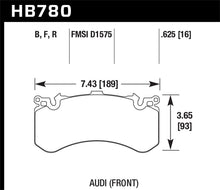 Load image into Gallery viewer, Hawk 2016 Audi A8 Front High Performance Brake Pads