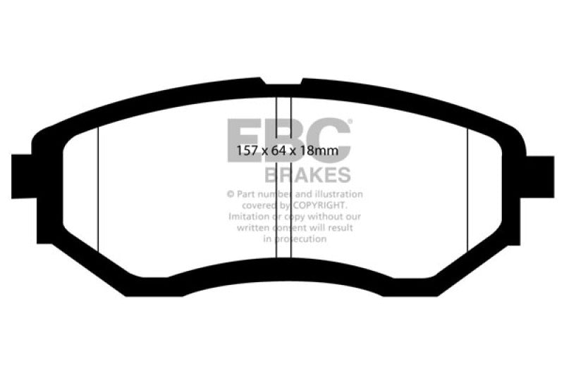 EBC 16-21 Subaru WRX 2.0T Yellowstuff Front Brake Pads