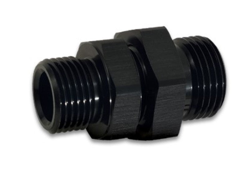 Vibrant -10AN to -8AN ORB Male to Male Union Adapter - Anodized Black