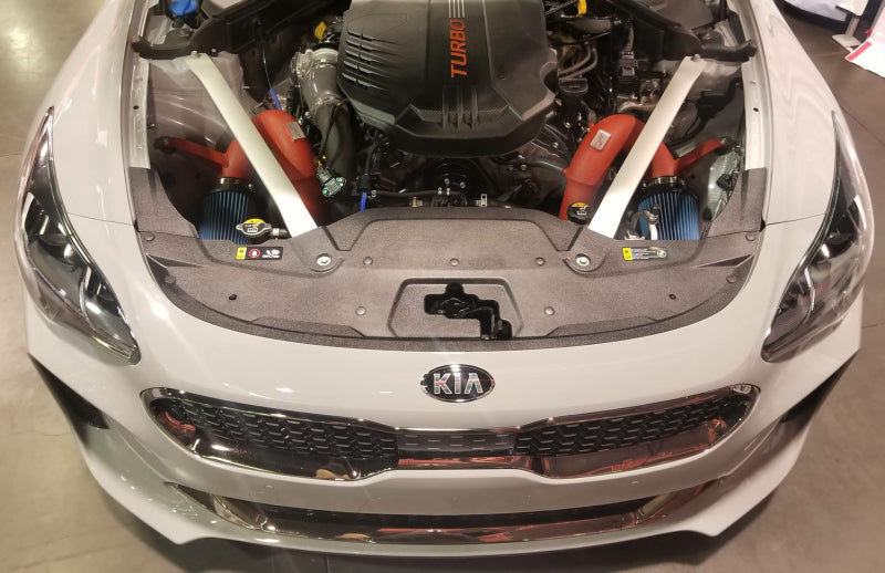 Injen 18-20 Kia Stinger 3.3L Twin Turbo Wrinkle Black Short Ram Air Intake